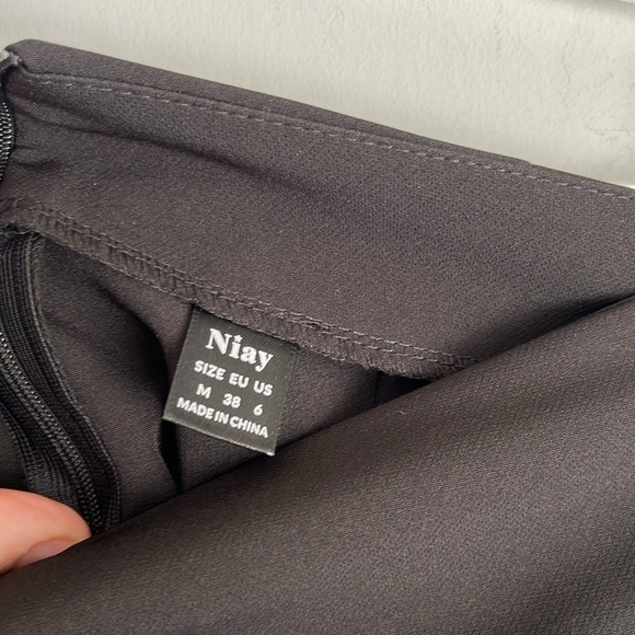 Niay fringe waterfall mullet skirt black 6 - Picture 3 of 5